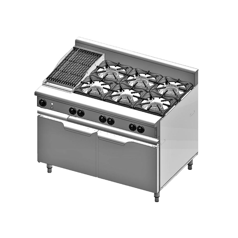 6-Open-Burners-300mm-Char-Grill-VBT-SB6-CGR3.jpg B+S 6 Open Burners & 300mm Char Broiler (VBT-SB6-CBR3) - Image 1