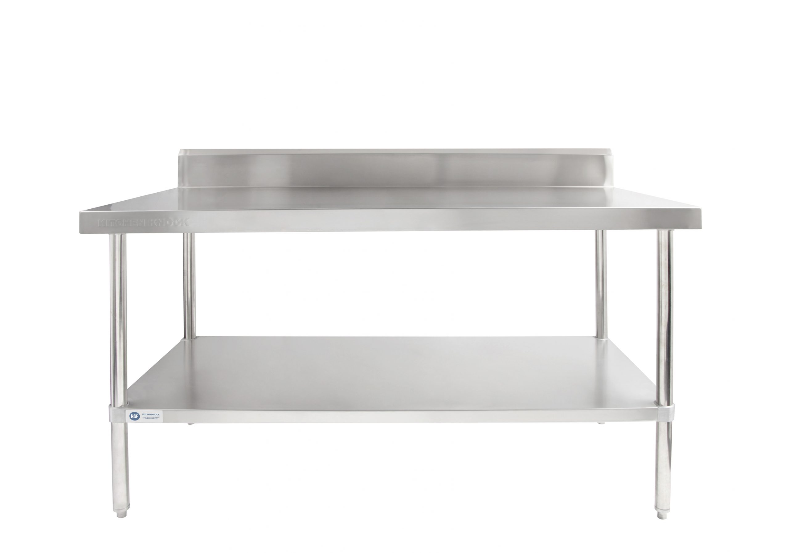 AWS-1570-scaled-1-1.jpg FULL STAINLESS STEEL WORK BENCH WITH SPLASH BACK 1200MM L X 700MM D X 900MM H AWS-1270 - Image 1
