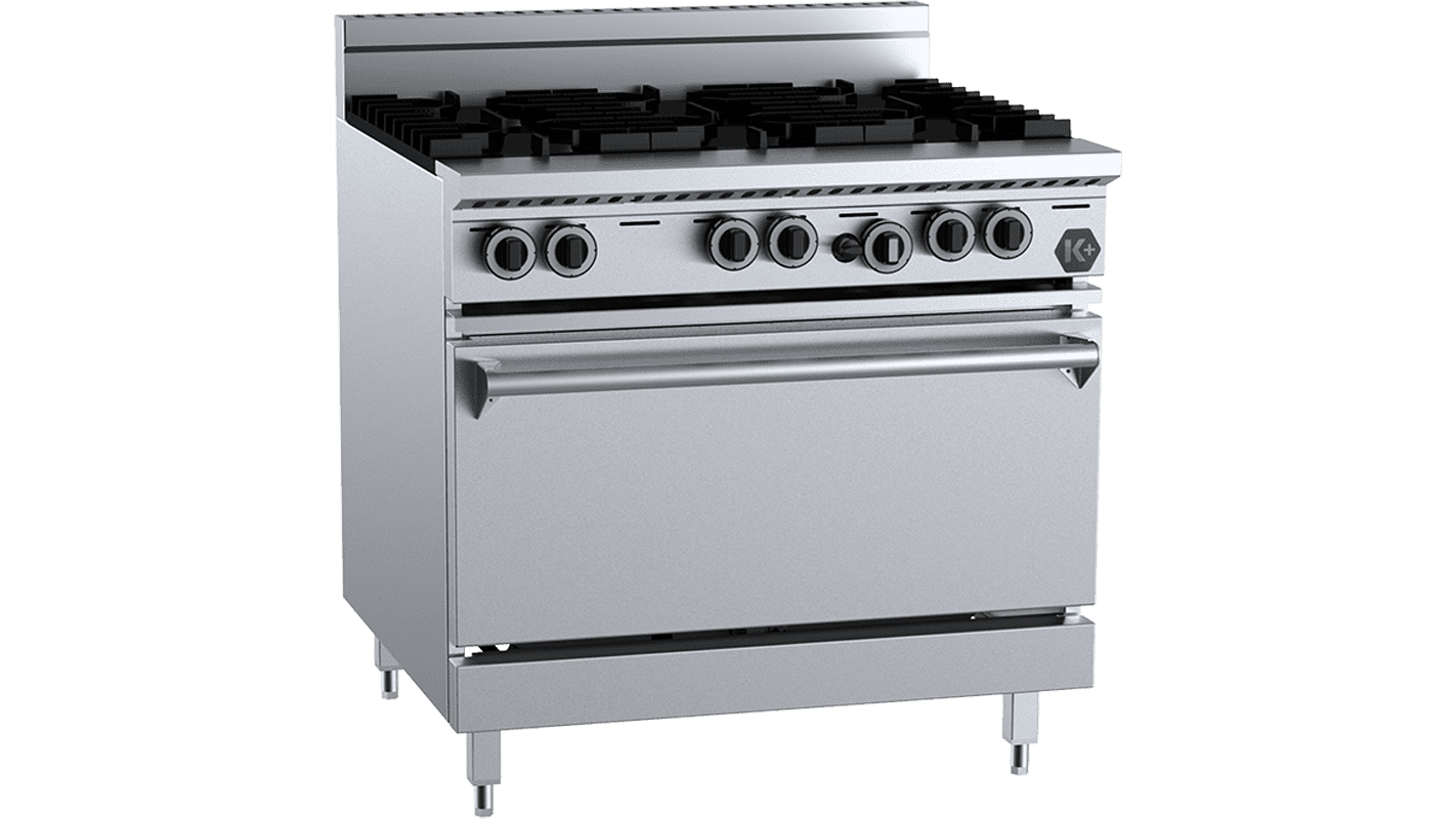 KOV-SB6.png K Four Burner Oven With 300mm Grill Plate KOV-SB4-GRP3 - Image 1