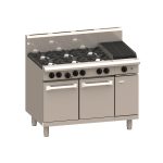 Luus RS-6B3C Professional Series 6 Burner 300mm Chargrill & Static Oven 1200mm