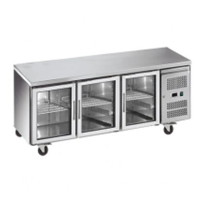 Exquisite SSC400G Snack Size Under Bench Chillers - Glass Doors