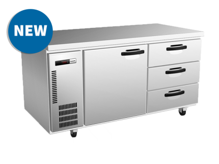 PANASONIC UNDERBENCH FRIDGES WITH SOLID DOORS SUR-1571HP-DW
